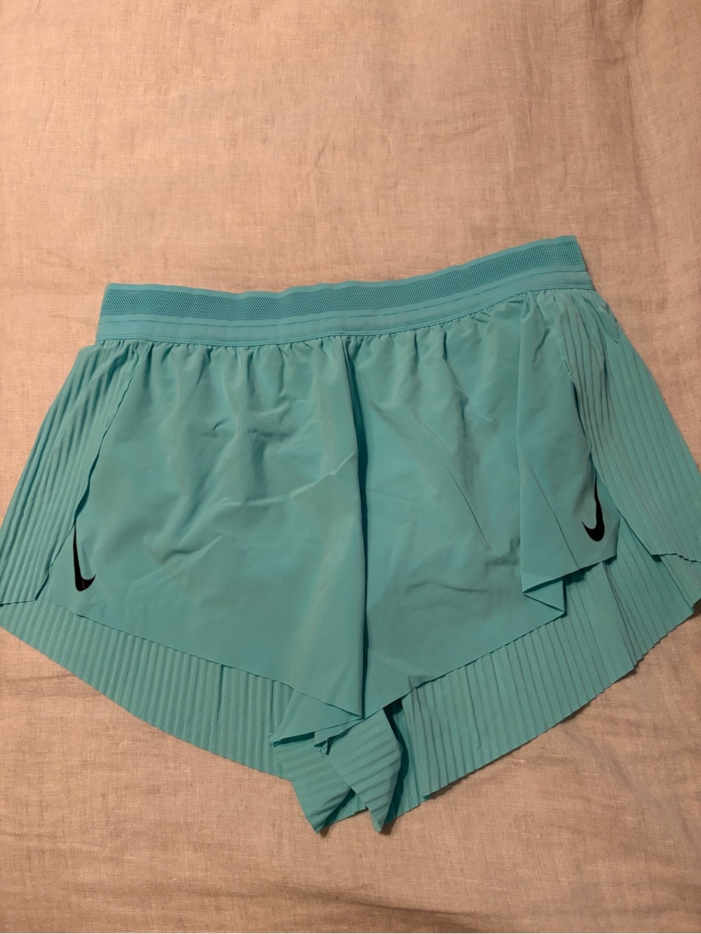 Nike Women's Aeroswift Athletic Shorts - Aqua